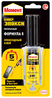 Клей Момент Супер Эпокси Формула 5 прозрачный (14мл) картинка